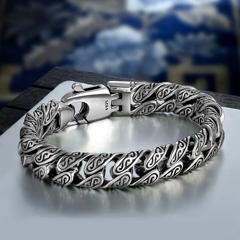 Copper Tang Dynasty Flower Luck Bracelet 18cm Spiritual