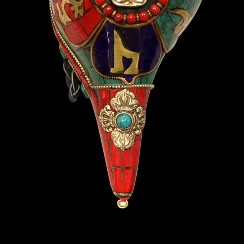 Tibetan Handmade Shankha Conch Shell 23cm | Zen Decor