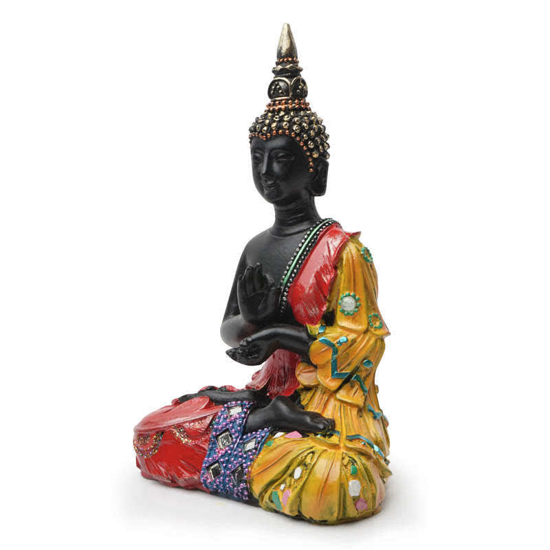 12cm Thai Buddha Serenity Resin Statue for Home Peace