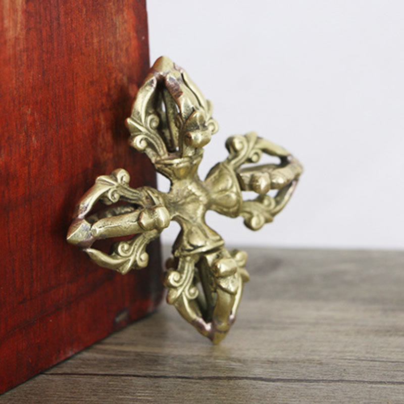 6.7cm Copper Double Dorje Vajra Spiritual Strength Ritual