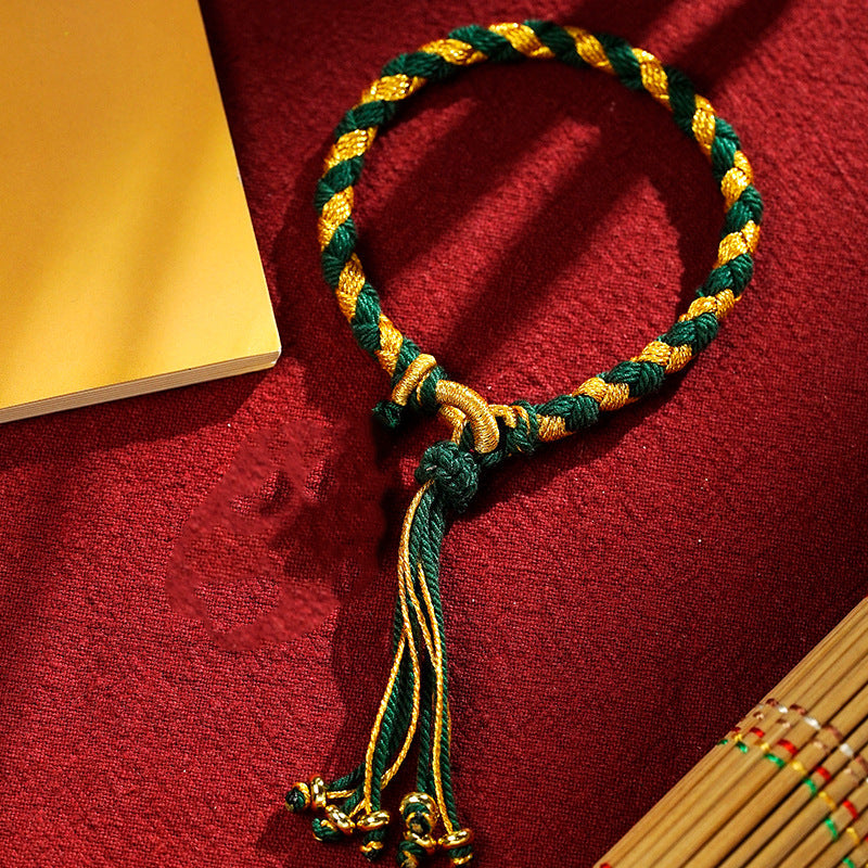 Dragon Scale Luck Bracelet with Five Gods of Wealth