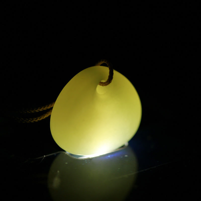 Hetian Jade Prosperity Pendant Necklace | Small Bag Design