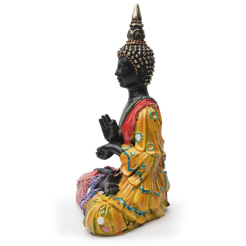 12cm Thai Buddha Serenity Resin Statue for Home Peace