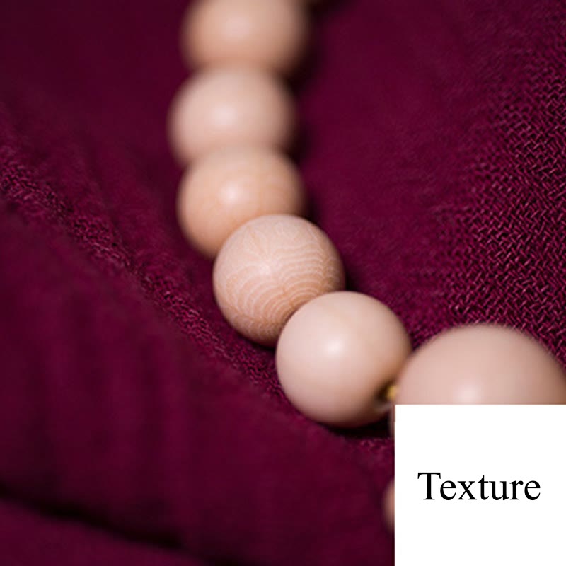 Unisex Abelia Biflora Wood Wrist Mala Bracelet 10mm