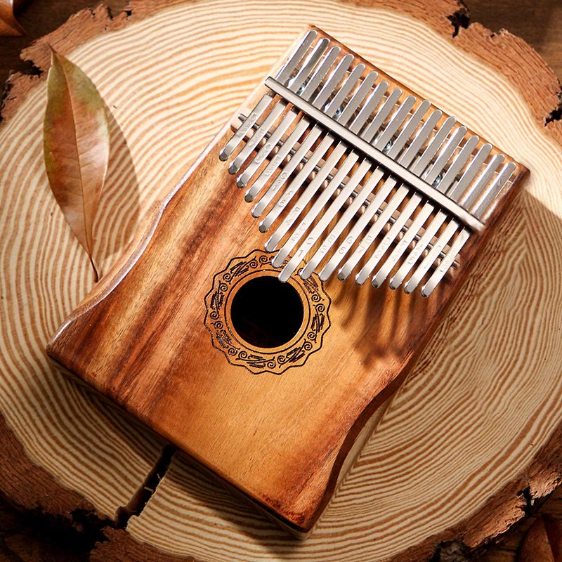 17 Keys Mahogany Wood Meditation Kalimba Thumb Piano