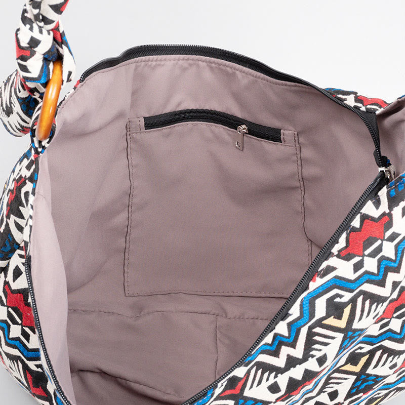 Geometry Stripes Print Crossbody Bag | Adjustable Shoulder Bag