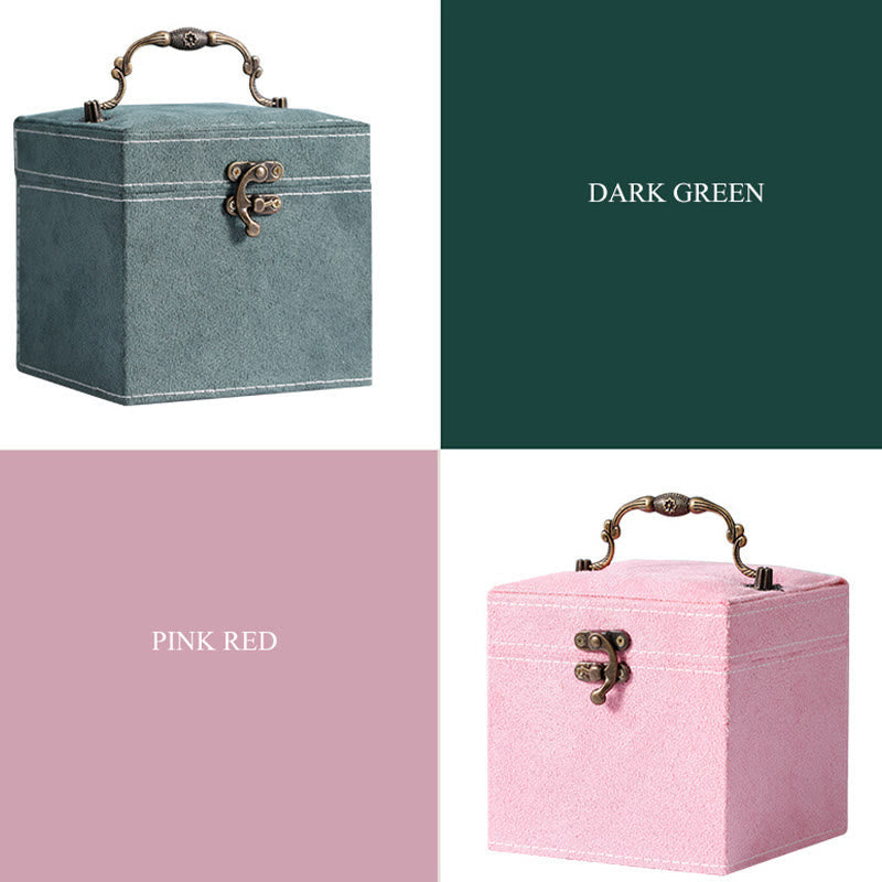 Three-Layer Flannel Jewelry Box Organizer | Zen Decor