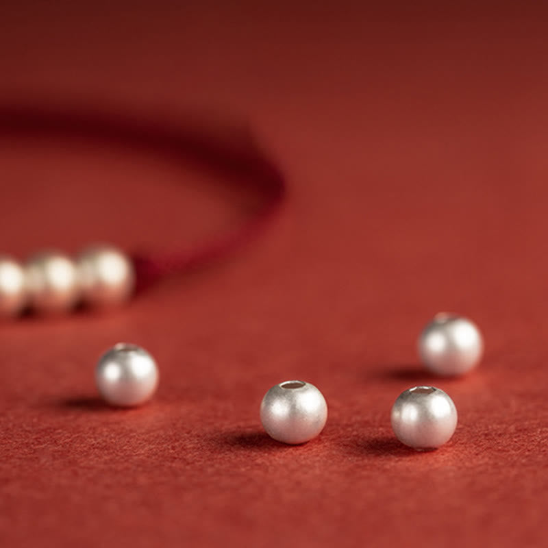 925 Sterling Silver Red String Protection Bracelet Anklet