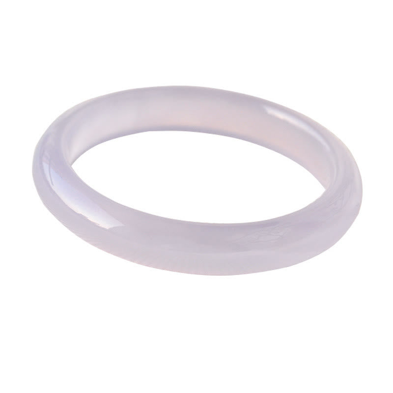 Purple Jade Protection Bracelet Bangle 55-56mm Calm Soothing