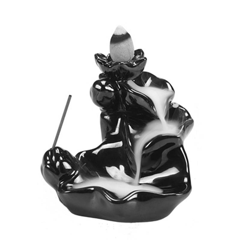 Handcrafted Ceramic Waterfall Backflow Incense Burner