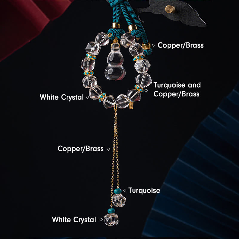 White Crystal Protection Car Hanging Decoration