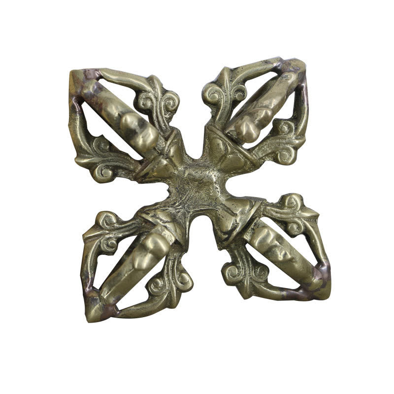 6.7cm Copper Double Dorje Vajra Spiritual Strength Ritual