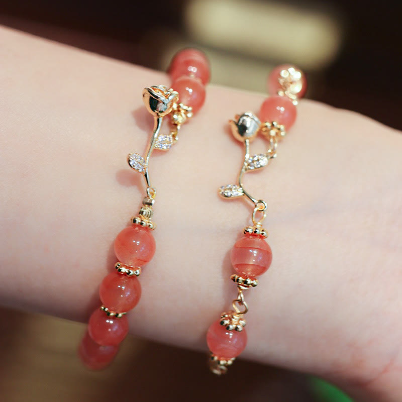 Red Agate Confidence & Calm Chain Bracelet