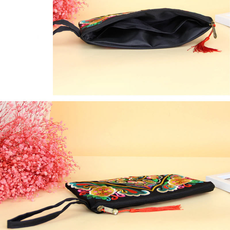 Dragon Butterfly Spiritual Cosmos Flower Wallet 14x25cm