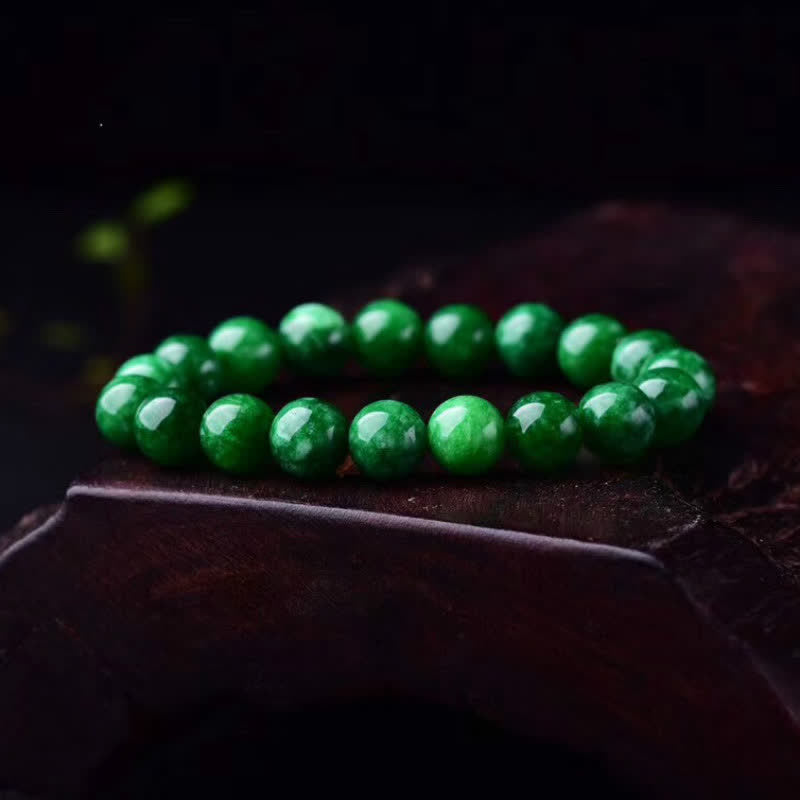 8mm Cyan Jade Bracelet | Calm Harmony Beads