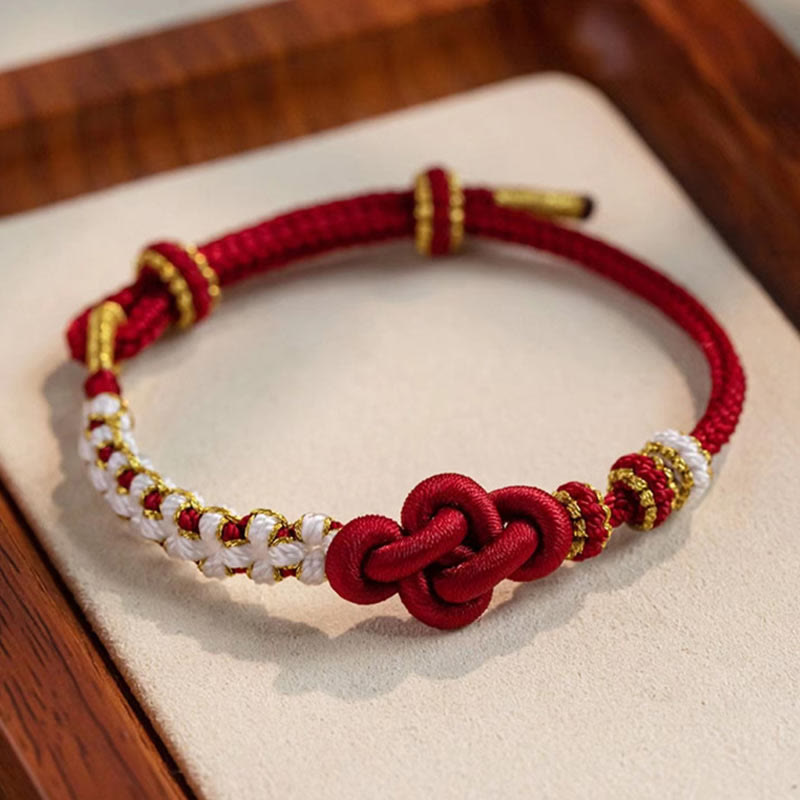 True Love Knot Red String Bracelet for Protection & Luck