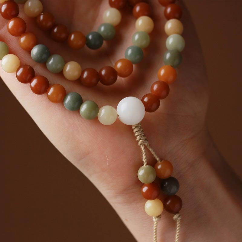 8mm Bodhi Seed Harmony Wisdom Mala Bracelet