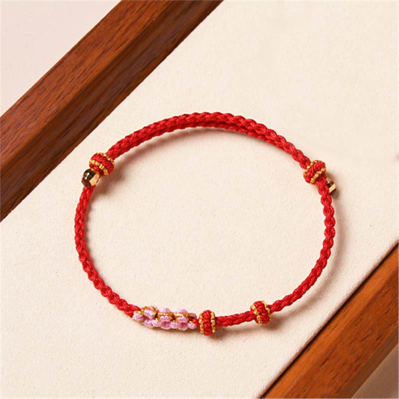 Handmade Red String Protection Bracelet for Renewal and Luck