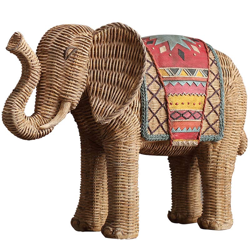 Elephant Resin Decoration for Wisdom & Wealth Home