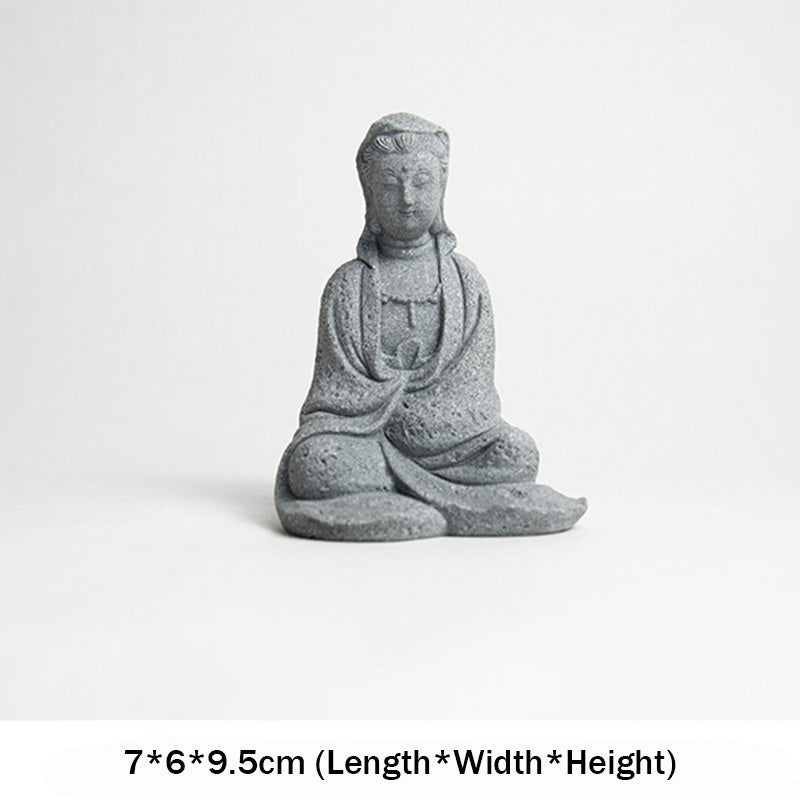 Sandstone Avalokitesvara Buddha Statue for Home Blessing