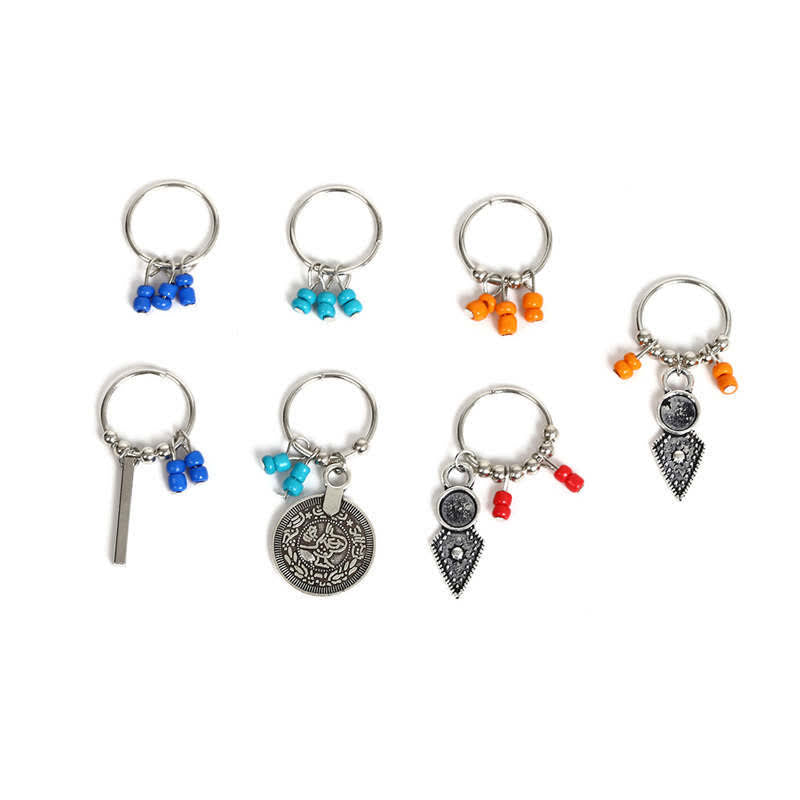 Copper Antique Leaf Coins Beads Hair Pins Decoration Set