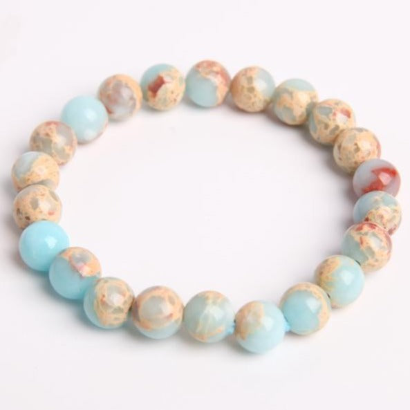 8mm Agate Crystal Bracelet for Healing & Balance