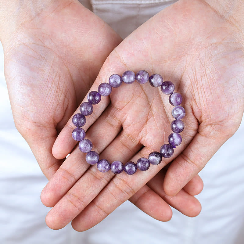 8mm Amethyst Healing Bracelet for Emotional Balance