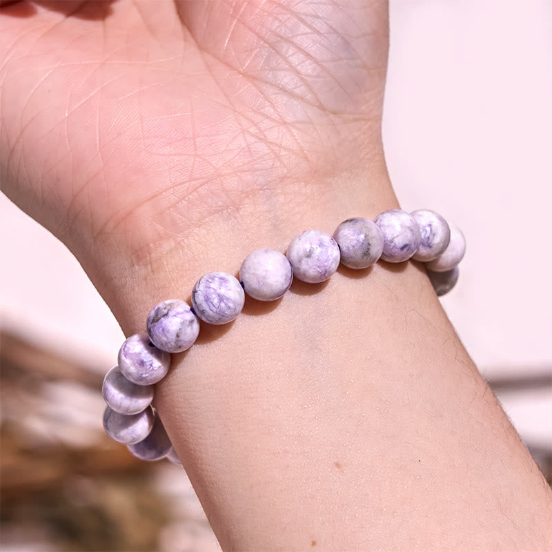 8mm Amethyst Healing Bracelet for Emotional Balance