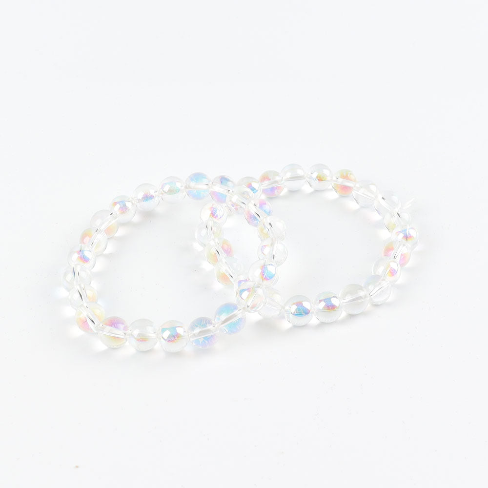 8mm Aura Angel Spiritual Beaded Crystal Bracelet