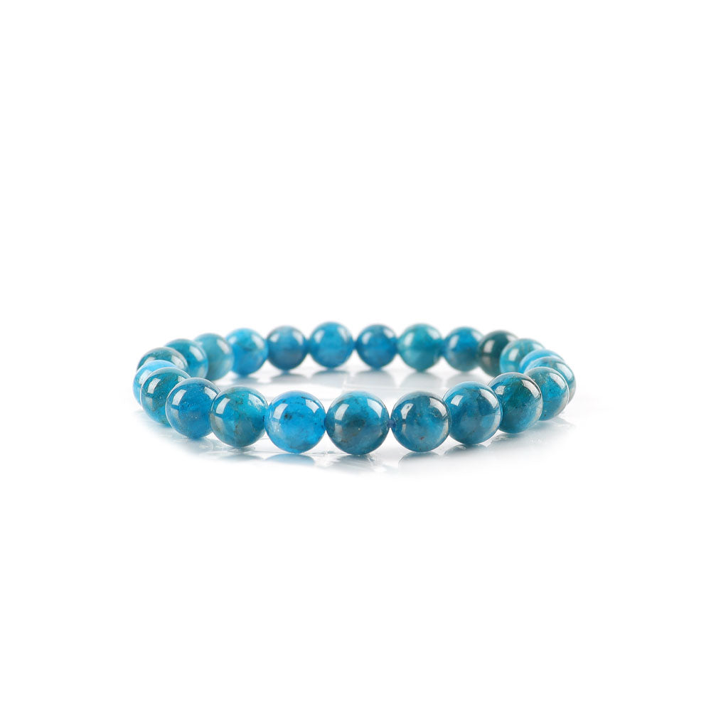 8mm Blue Apatite Spiritual Bracelet for Healing