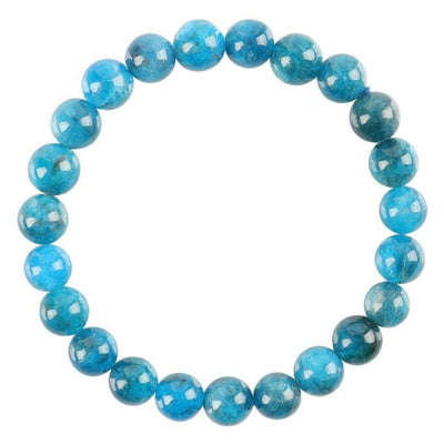 8mm Blue Apatite Spiritual Bracelet for Healing
