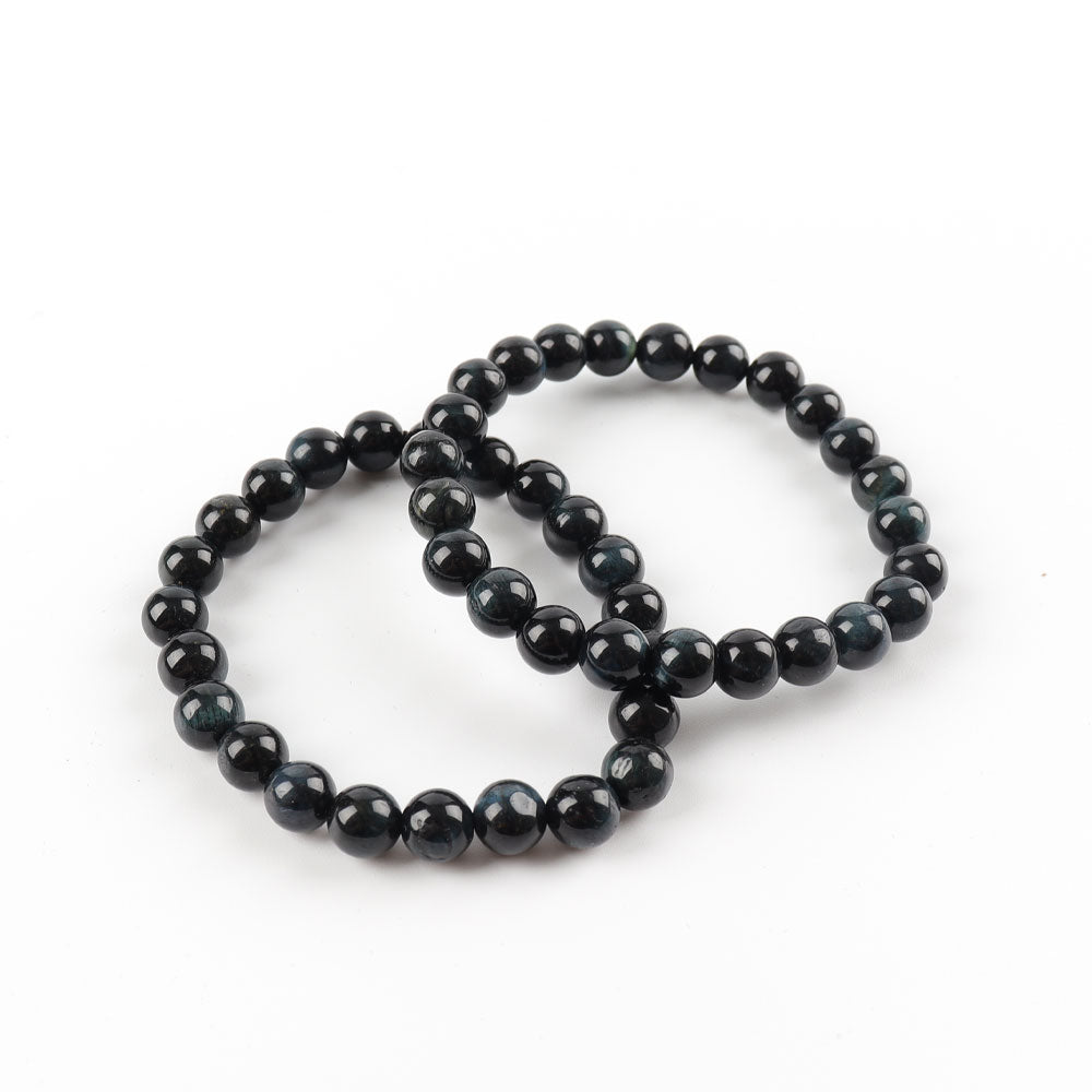 8mm Blue Tiger Eye Protection Bracelet