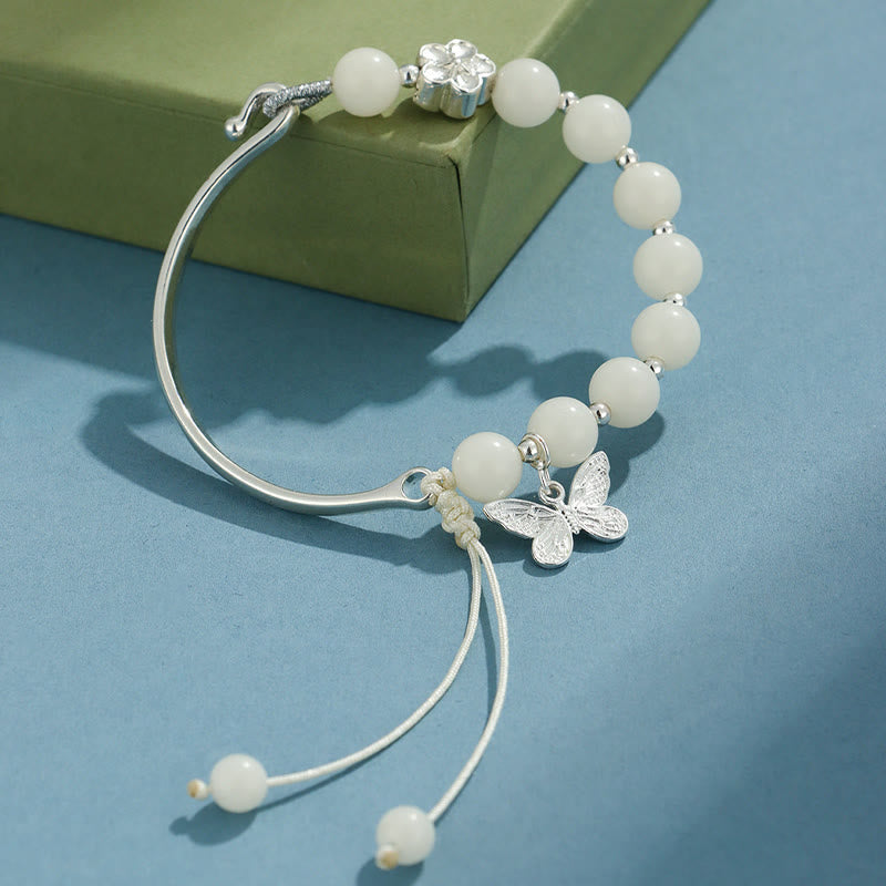 8mm Bodhi Seed Lotus Bracelet for Luck & Wealth