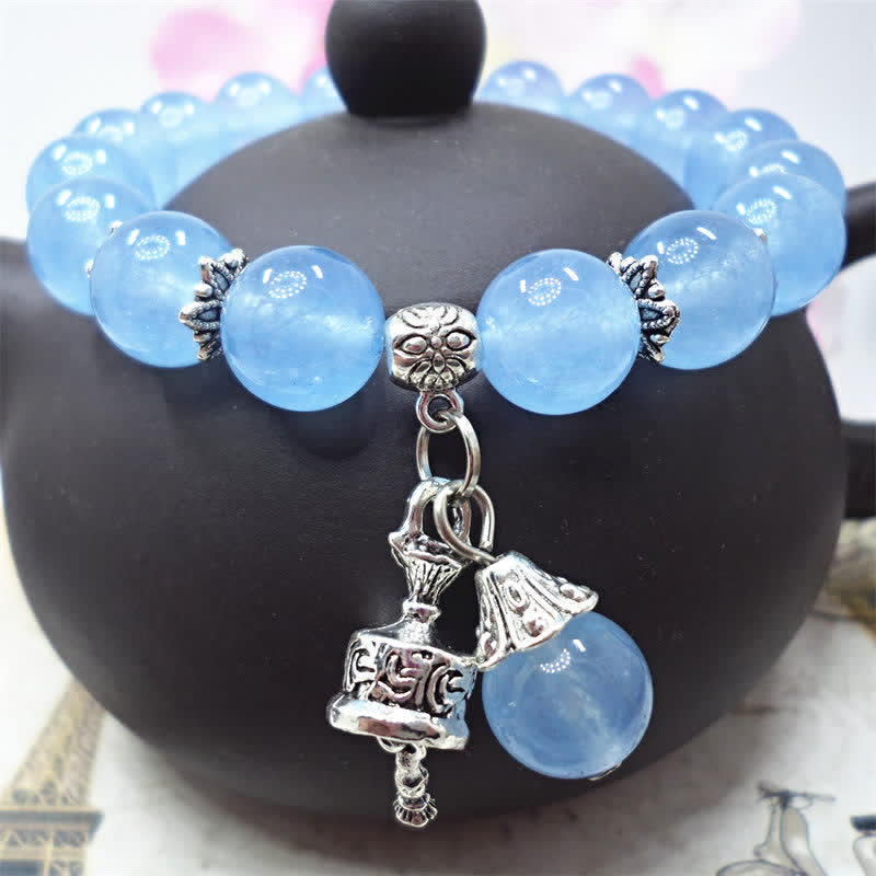 8mm Chalcedony Energy Bracelet for Spiritual Balance