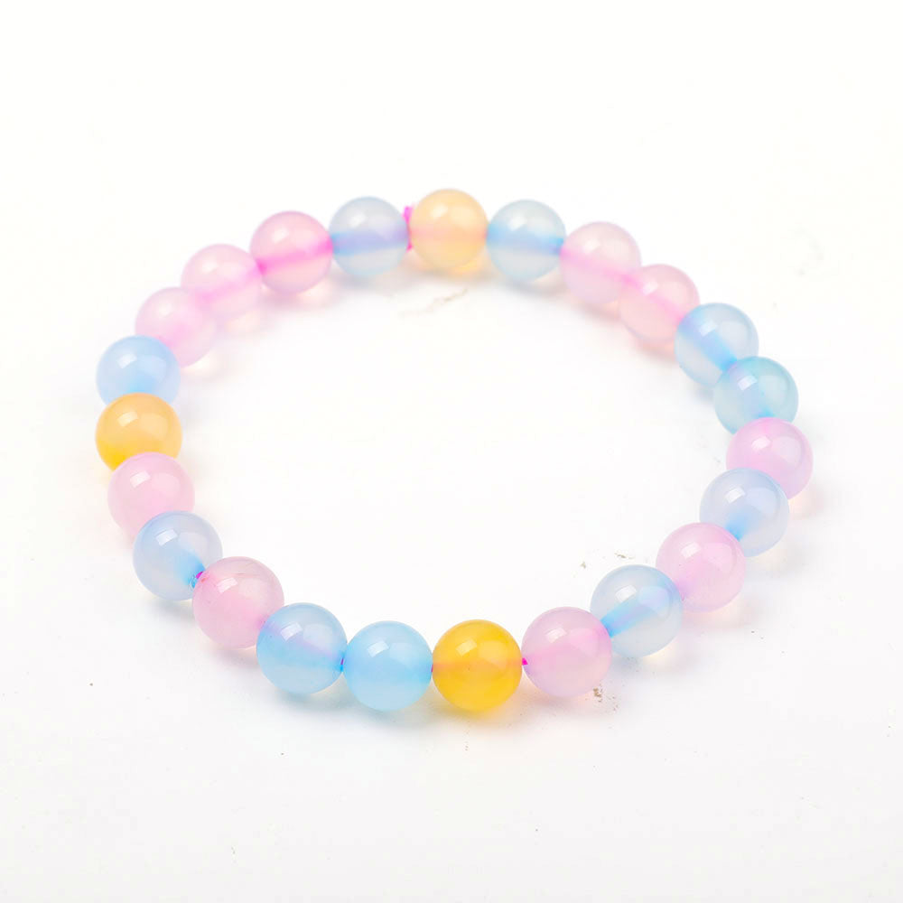 8mm Chalcedony Spiritual Bracelet for Healing & Protection