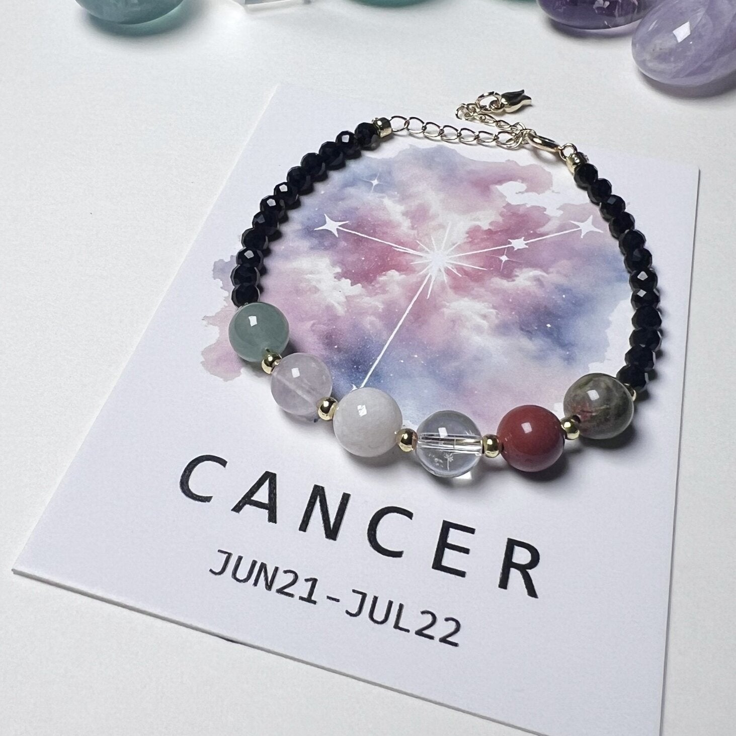8mm Chinese Zodiac Constellation Crystal Healing Bracelet