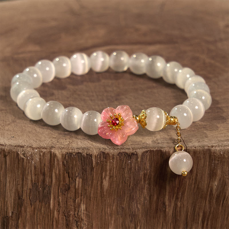 8mm Chrysoberyl Cat's Eye Support Bracelet for Peace