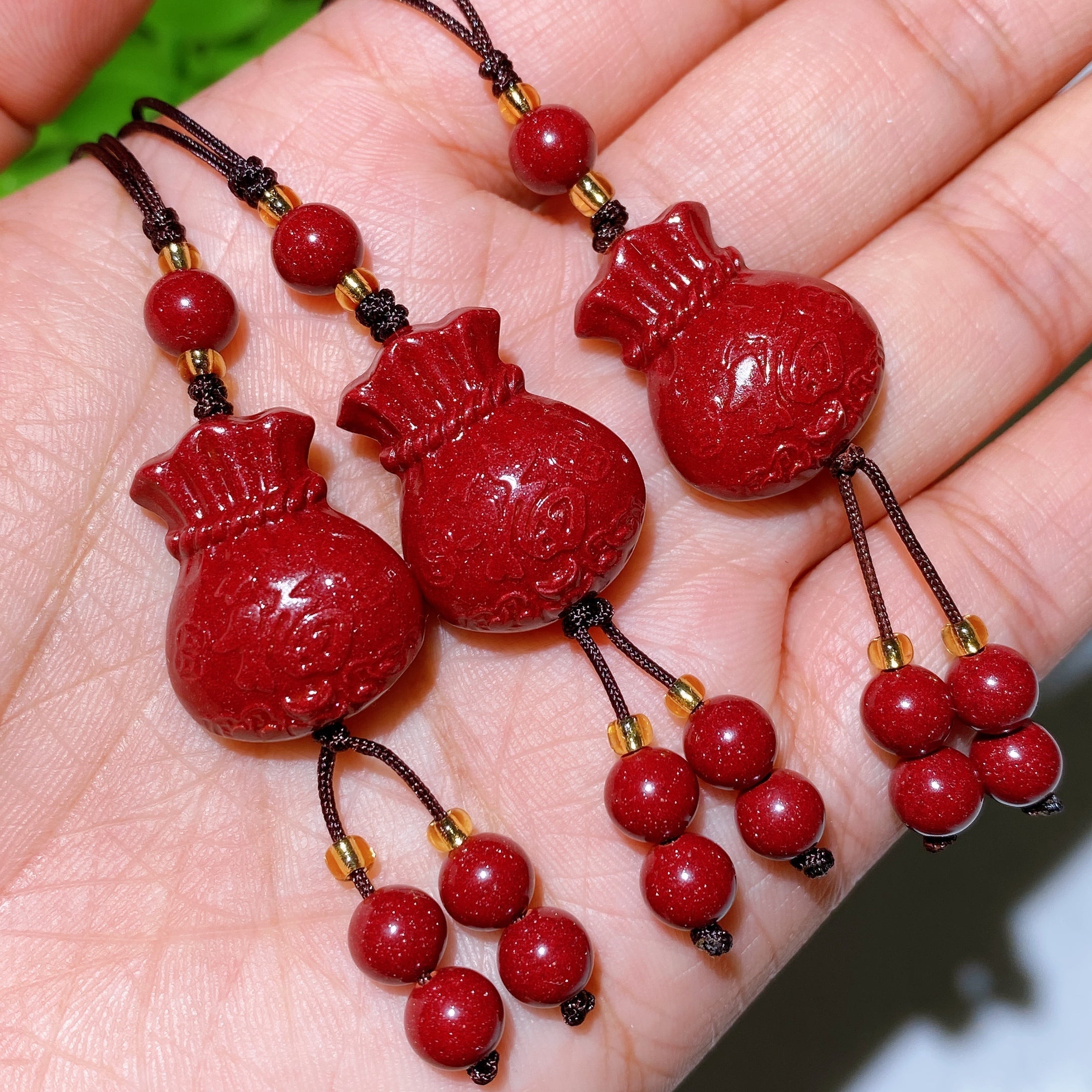 8mm Cinnabar Healing Bracelet for Energy & Protection