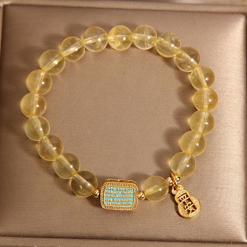8mm Citrine Generosity Bracelet for Spiritual Growth
