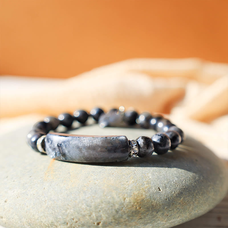 8mm Clear Quartz Love Heart Healing Bracelet for Balance