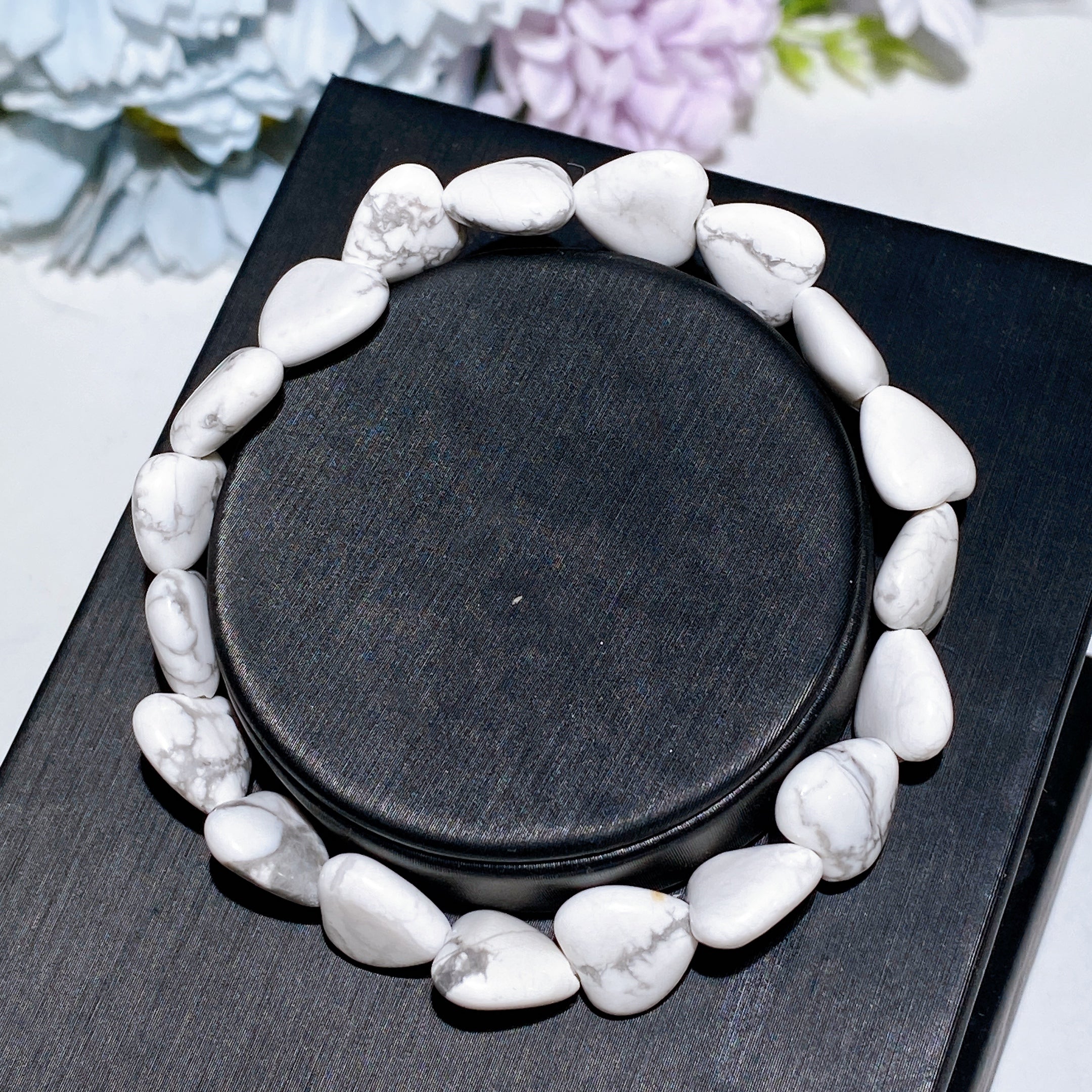 8mm Crystal Heart Bracelet for Emotional Healing & Love