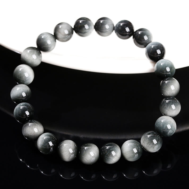 8mm Eagle's Eye Stone Positive Energy Courage Bracelet for Women
