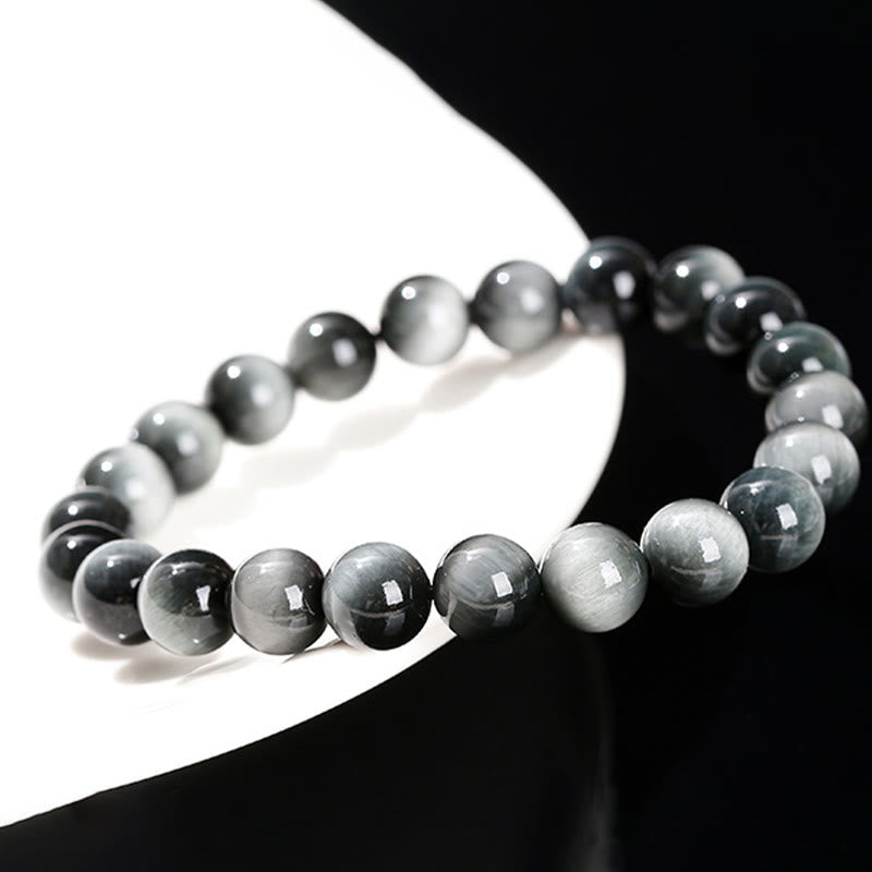 8mm Eagle's Eye Stone Positive Energy Courage Bracelet for Women