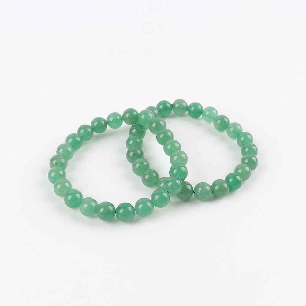 8mm Green Aventurine Bracelet for Healing & Prosperity