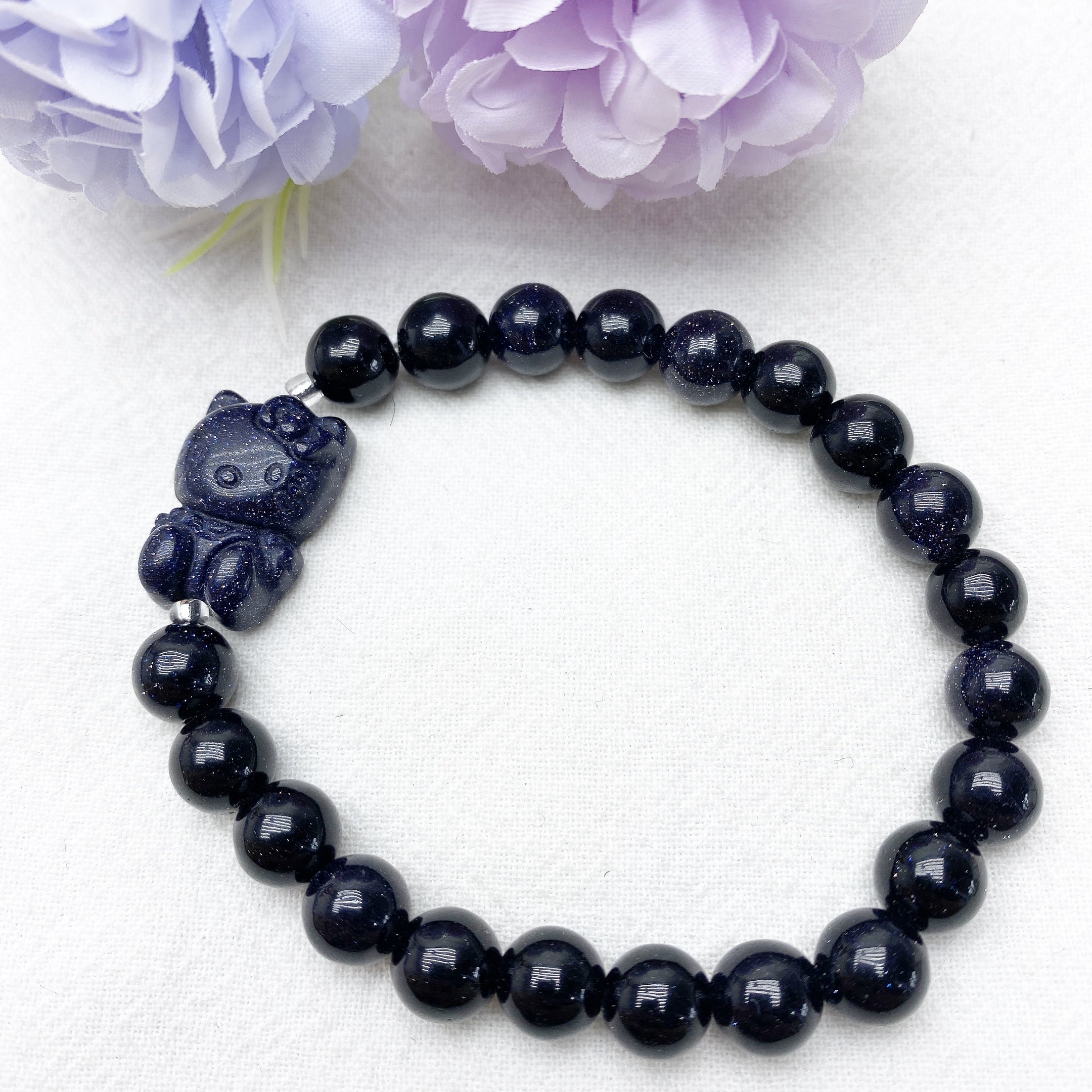 8mm Howlite and Blue Sandstone Spiritual Bracelet for Healing Energy