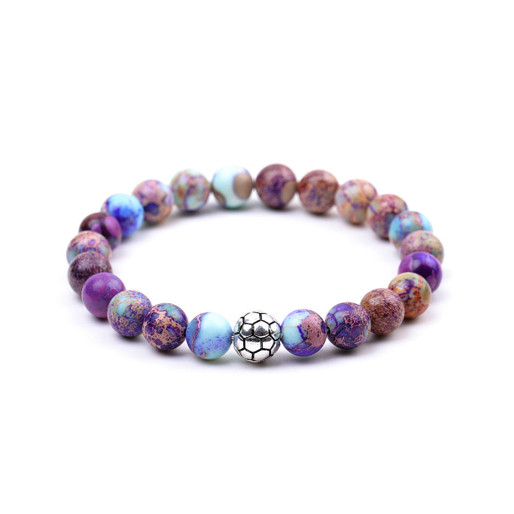 8mm Imperial Jasper Tree of Life Bracelet for Healing