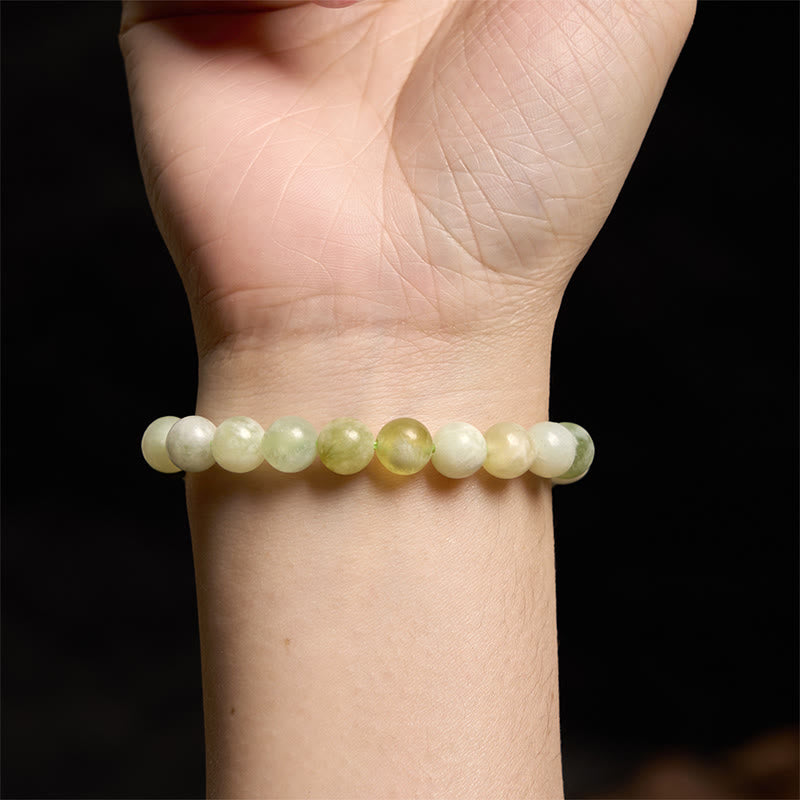 8mm Jade Abundance Bracelet for Prosperity & Luck