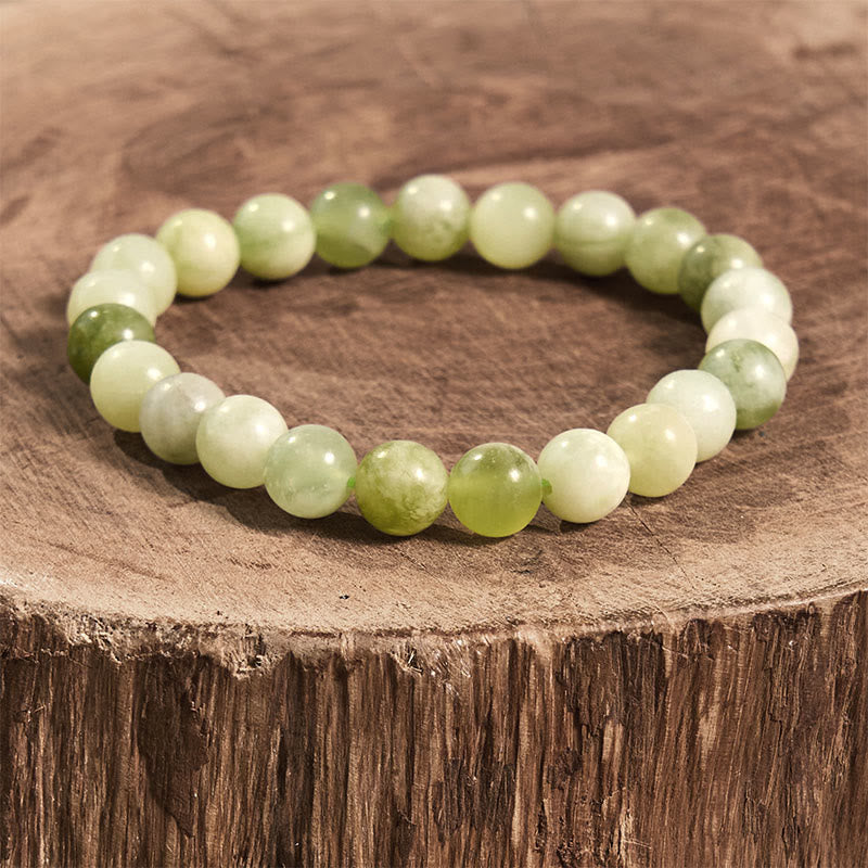 8mm Jade Abundance Bracelet for Prosperity & Luck