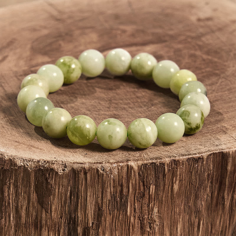 8mm Jade Abundance Bracelet for Prosperity & Luck