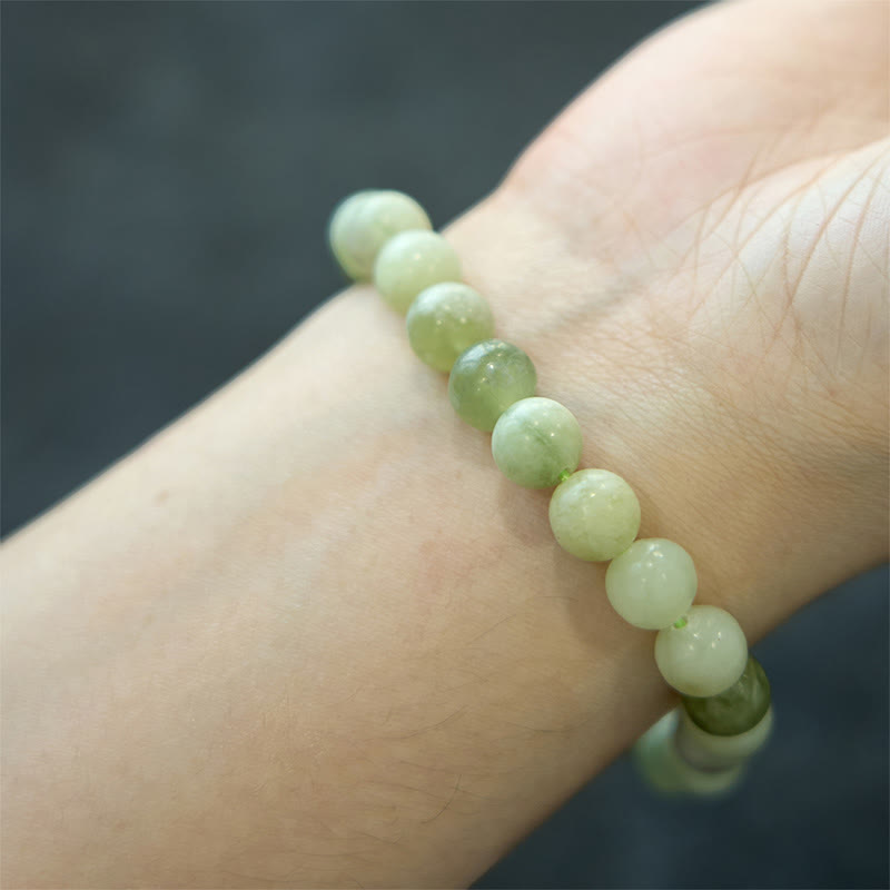 8mm Jade Abundance Bracelet for Prosperity & Luck